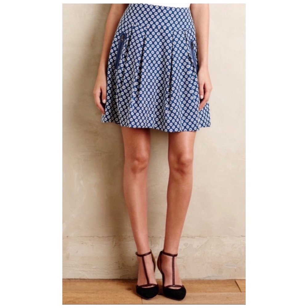 EUC Anthropologie Maeve Fourth Street Swing Skirt